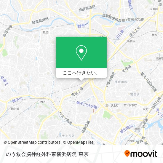 のう救会脳神経外科東横浜病院地図