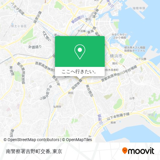 南警察署吉野町交番地図