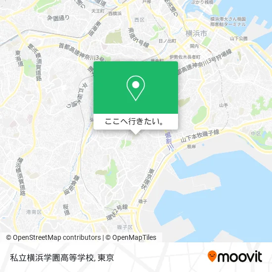 私立横浜学園高等学校地図