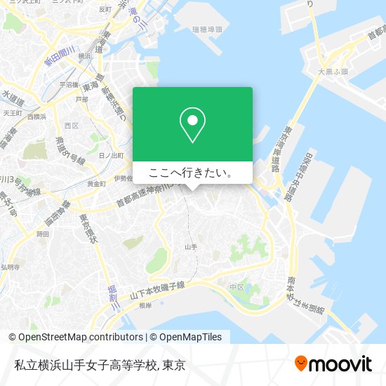 私立横浜山手女子高等学校地図