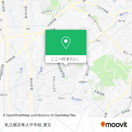 私立横浜隼人中学校地図