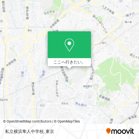 私立横浜隼人中学校地図