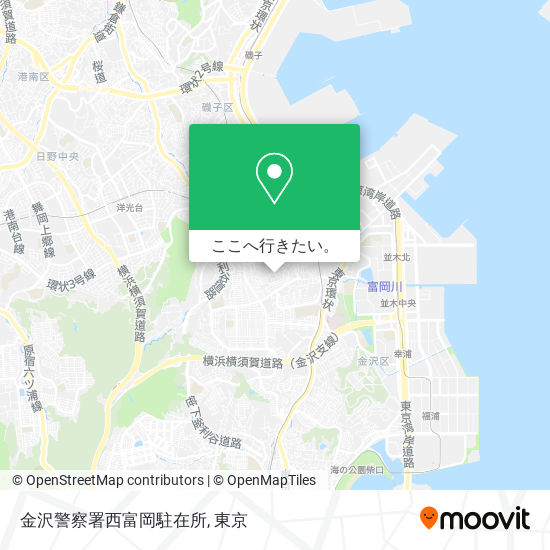 金沢警察署西富岡駐在所地図