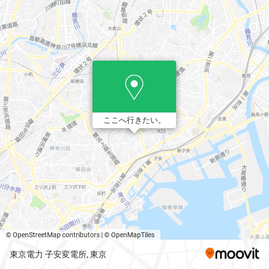 東京電力 子安変電所地図