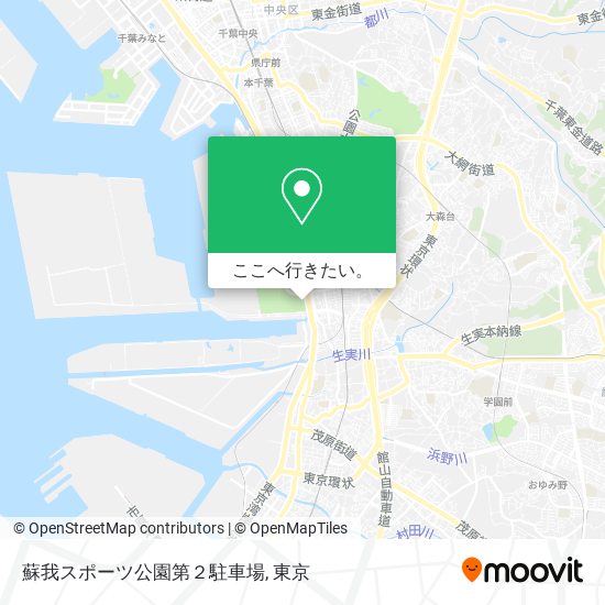 蘇我スポーツ公園第２駐車場地図