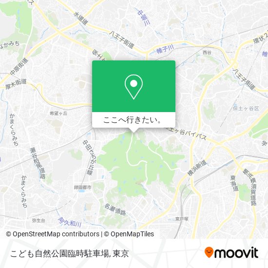 こども自然公園臨時駐車場地図