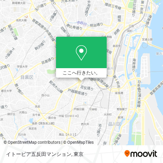 イトーピア五反田マンション地図