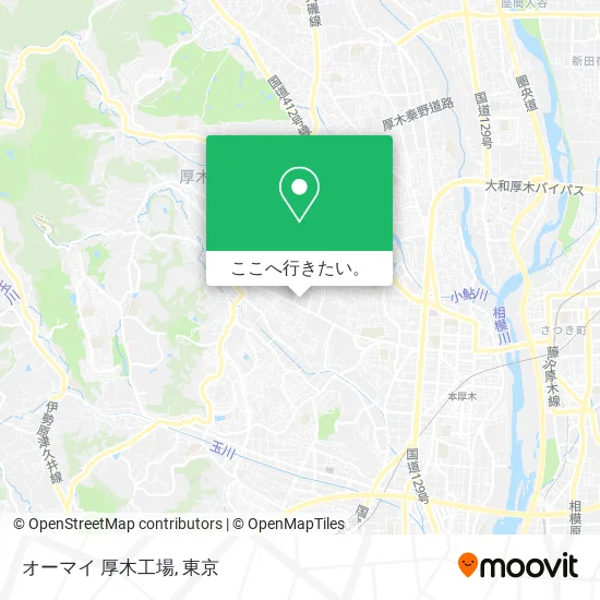 オーマイ 厚木工場地図