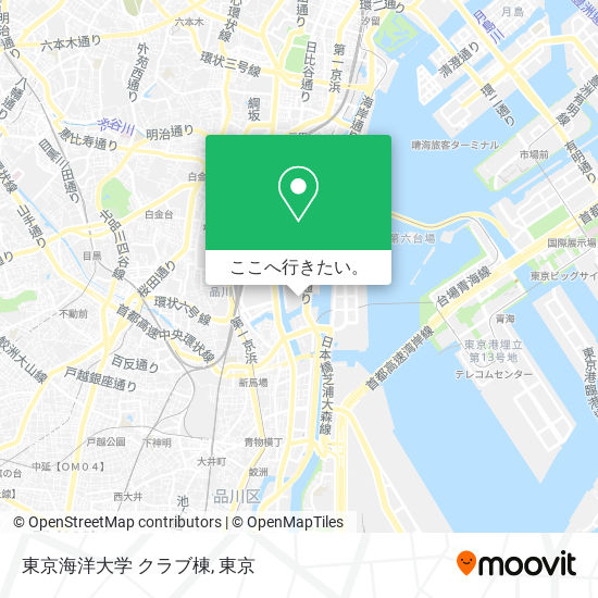 東京海洋大学 クラブ棟地図