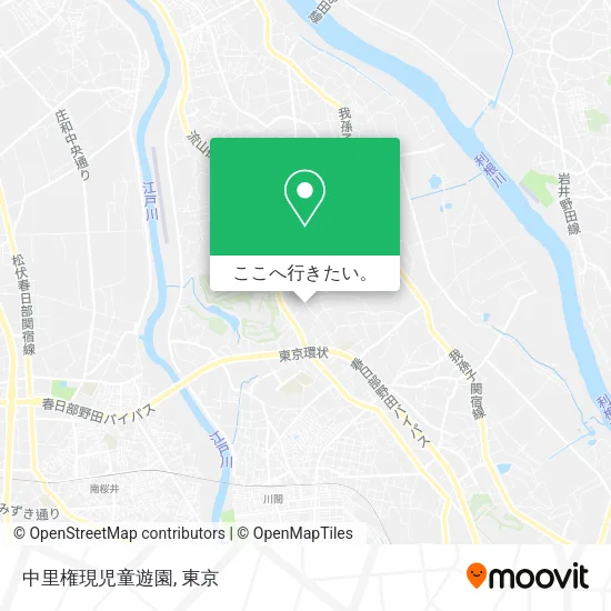 中里権現児童遊園地図