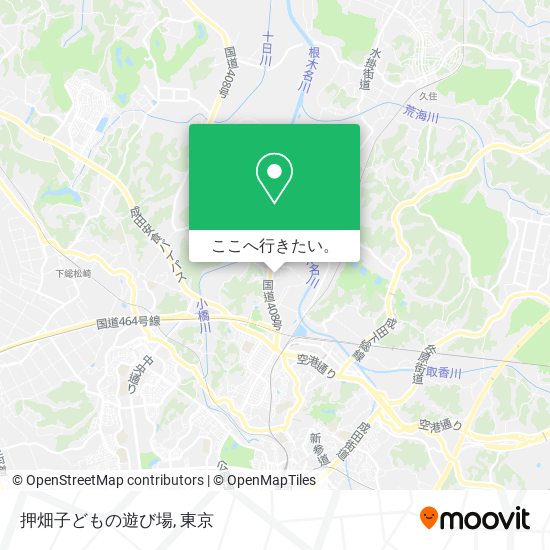 押畑子どもの遊び場地図