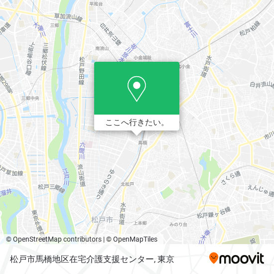 松戸市馬橋地区在宅介護支援センター地図