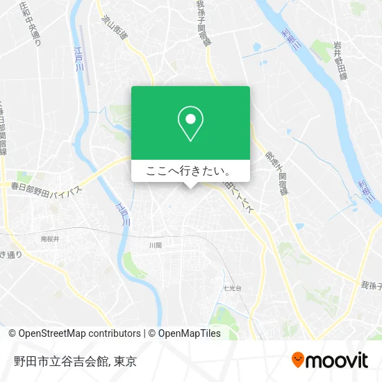 野田市立谷吉会館地図
