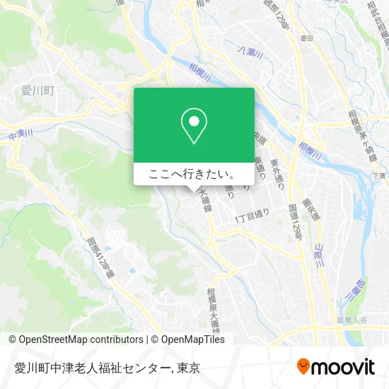 愛川町中津老人福祉センター地図