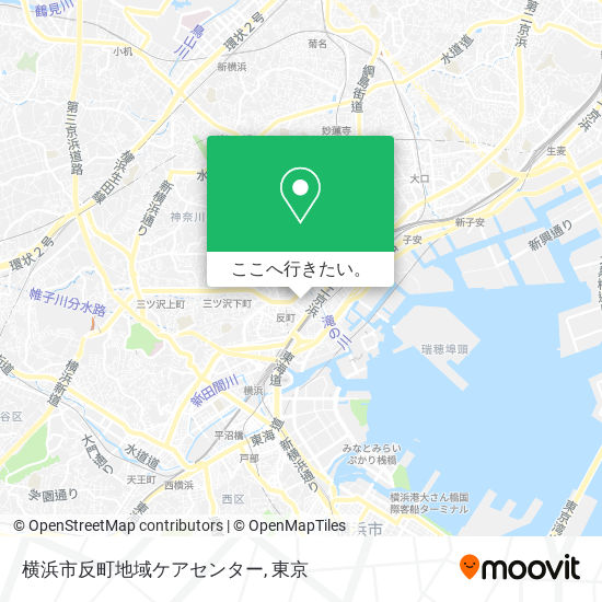 横浜市反町地域ケアセンター地図