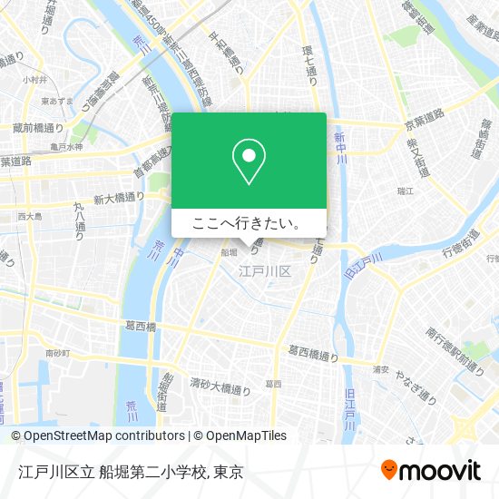 江戸川区立 船堀第二小学校地図