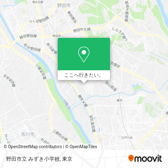 野田市立 みずき小学校地図