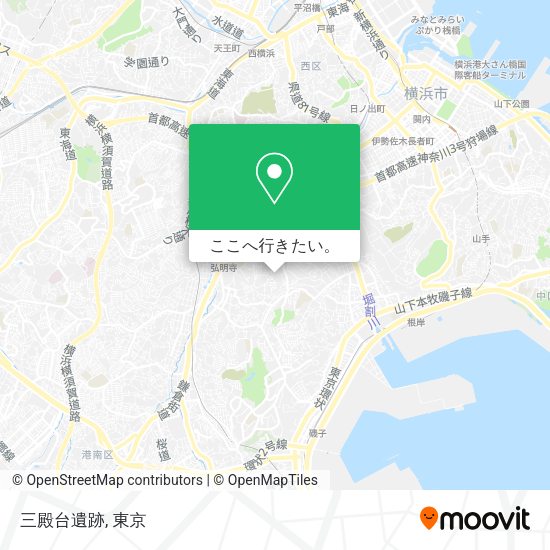 三殿台遺跡地図