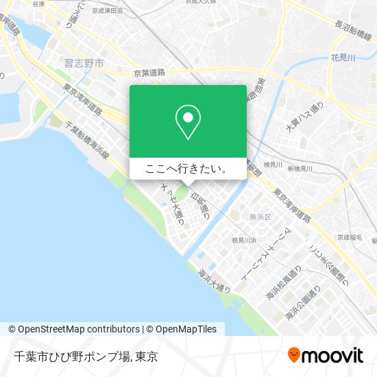 千葉市ひび野ポンプ場地図