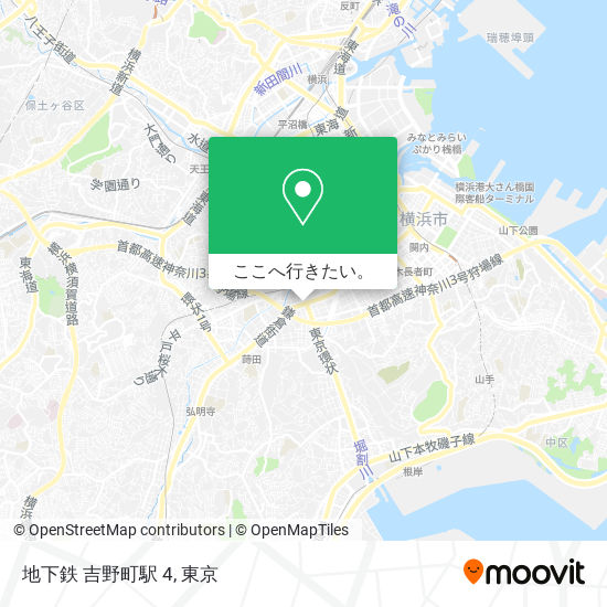 地下鉄 吉野町駅 4地図