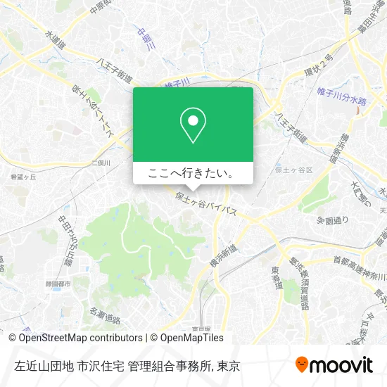 左近山団地 市沢住宅 管理組合事務所地図
