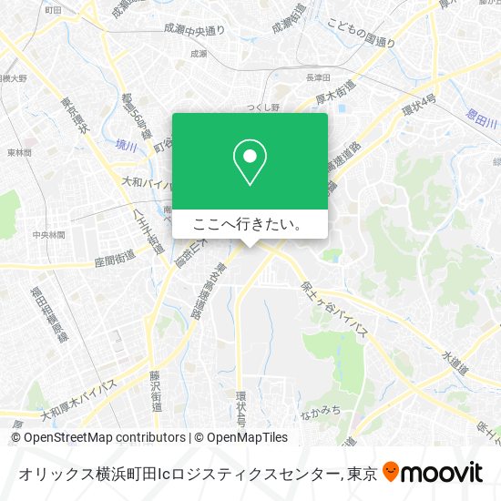 オリックス横浜町田Icロジスティクスセンター地図