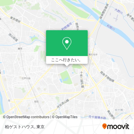 柏ゲストハウス地図