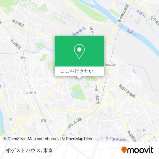 柏ゲストハウス地図