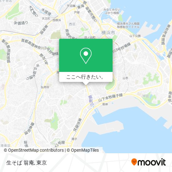 生そば 翁庵地図