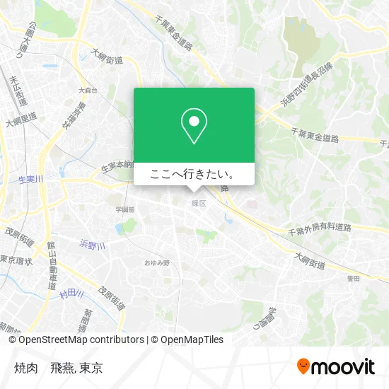 焼肉　飛燕地図