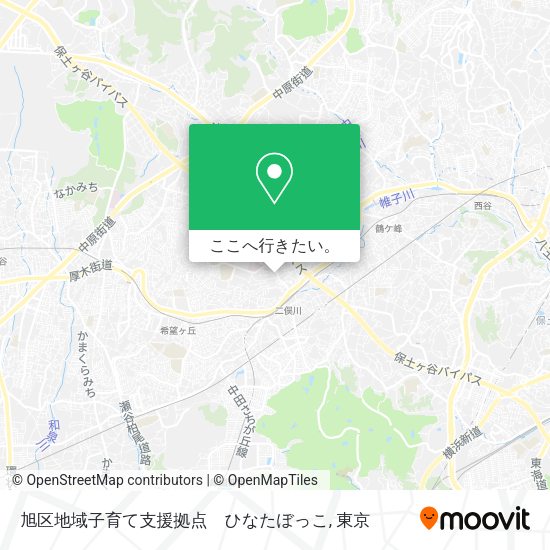 旭区地域子育て支援拠点　ひなたぼっこ地図