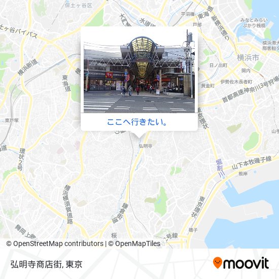 弘明寺商店街地図