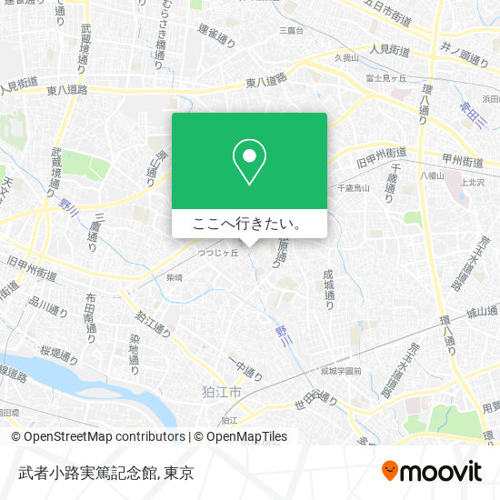 武者小路実篤記念館地図