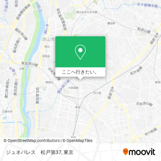 ジュネパレス　松戸第37地図