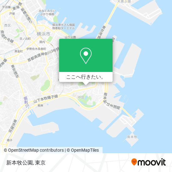 新本牧公園地図