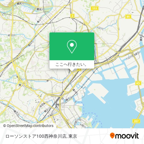 ローソンストア100西神奈川店地図
