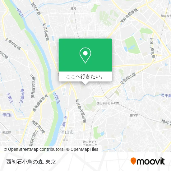 西初石小鳥の森地図