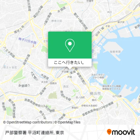 戸部警察署 平沼町連絡所地図