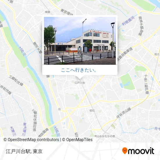 江戸川台駅地図