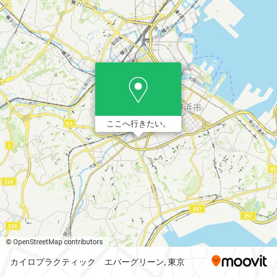 カイロプラクティック　エバーグリーン地図