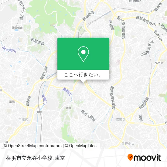 横浜市立永谷小学校地図