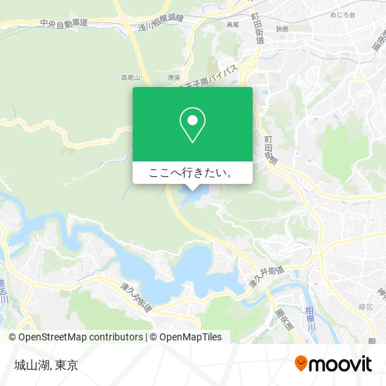 城山湖地図