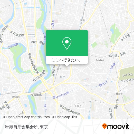 岩瀬自治会集会所地図