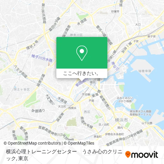 横浜心理トレーニングセンター　うさみ心のクリニック地図