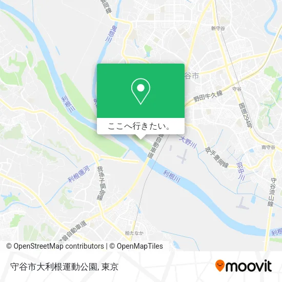 守谷市大利根運動公園地図