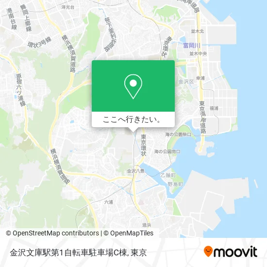 金沢文庫駅第1自転車駐車場C棟地図