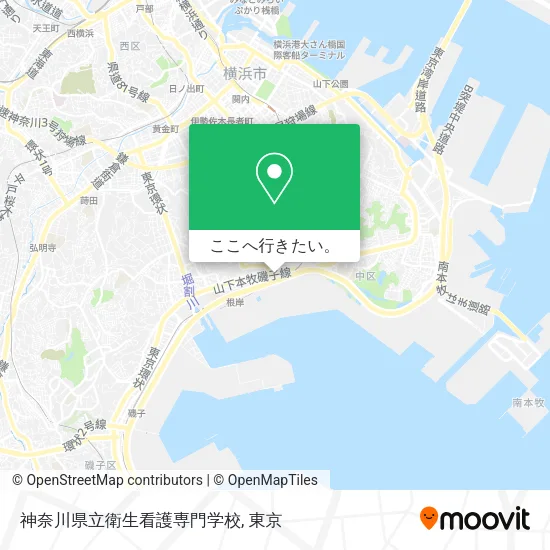 神奈川県立衛生看護専門学校地図