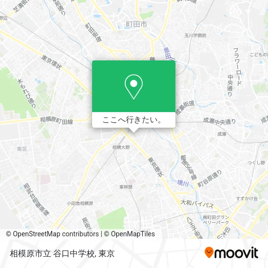 相模原市立 谷口中学校地図