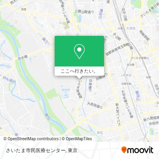 さいたま市民医療センター地図