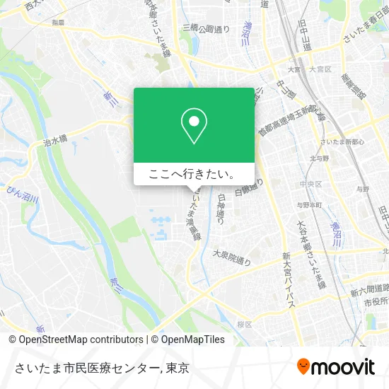 さいたま市民医療センター地図